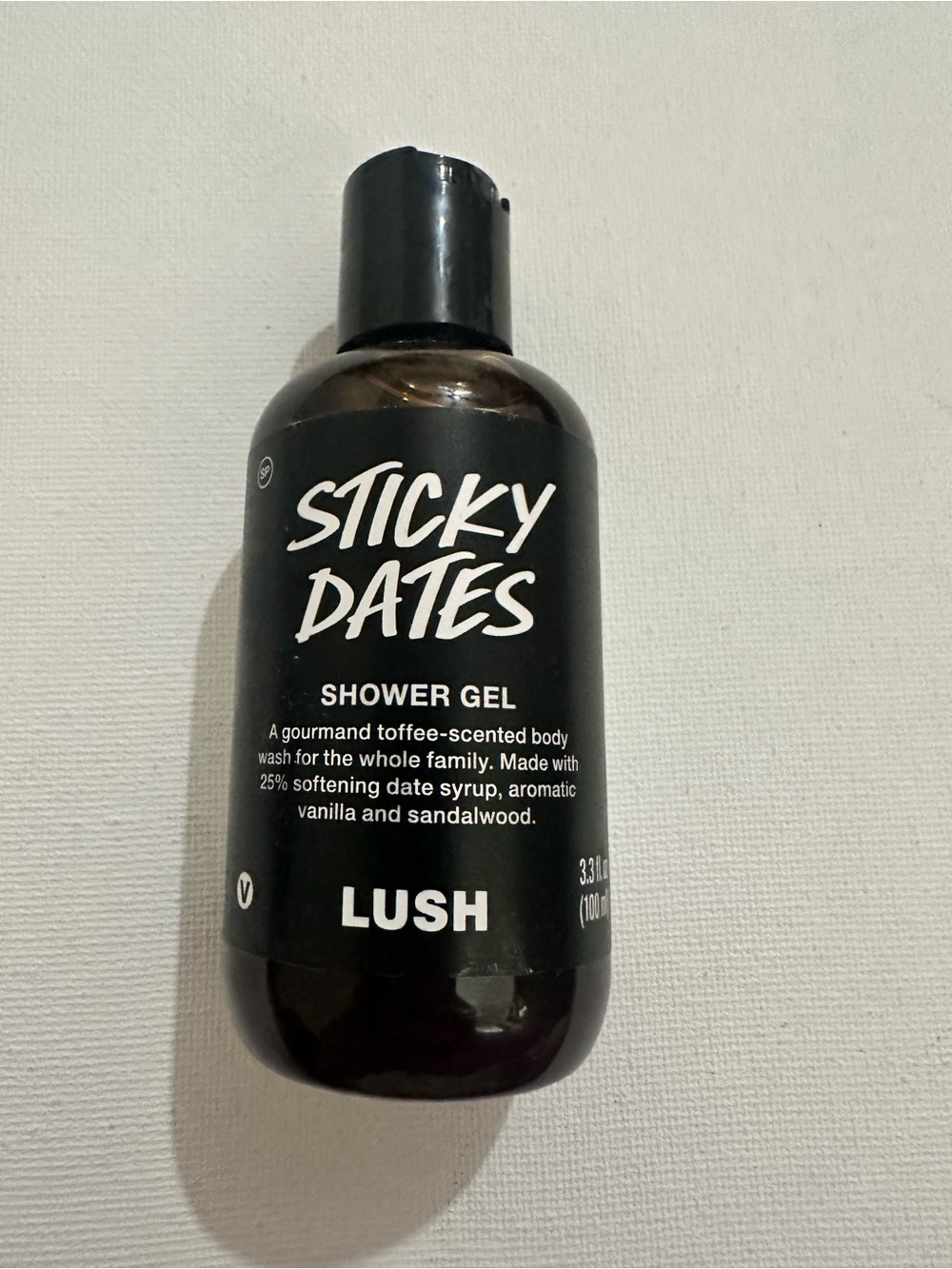 LUSH Sticky Dates Shower Gel Gourmand Toffee  3.3oz / 100 mL Vegan NEW